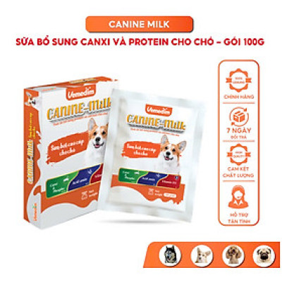 Sữa Bột cho Chó Vemedim Canine Milk Giúp Tăng Cường Hệ Miễn Dịch - Gói 100g