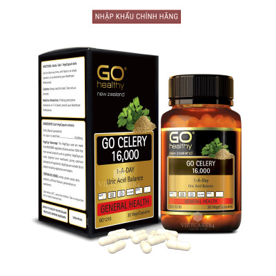 Bộ Sản Phẩm Tăng Cường Sinh Lực, Sinh Lý Nam Cho Người Bị Gout: Viên Gout Go Celery 16000mg 30 Viên, Viên Tăng Cường Sinh Lý Nam Go Man Plus 30 Viên