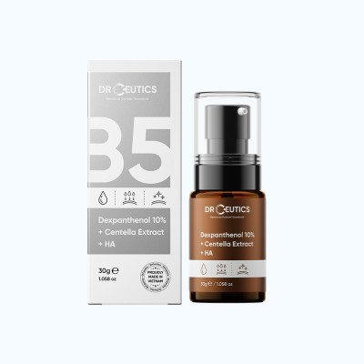 DrCeutics Serum Cấp Ẩm Hỗ Trợ Làm Dịu, Phục Hồi Da Depanthenol 10%+ Centella Extract+ HA (30g/Chai)