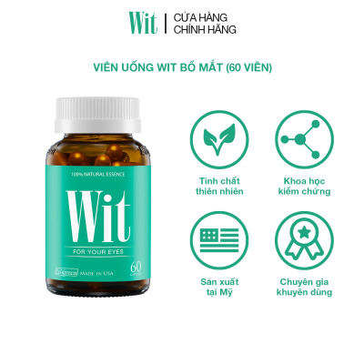 Combo 2 hộp WIT bổ mắt 60 viên tặng 1 hộp 15 viên