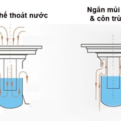 Thoát sàn chống mùi hôi đồng cổ GTS-Tulips (100x100 mm)