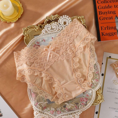 COMBO 5 QUẦN LÓT NỮ THUN LẠNH PHỐI REN LƯNG CHÉO 1720