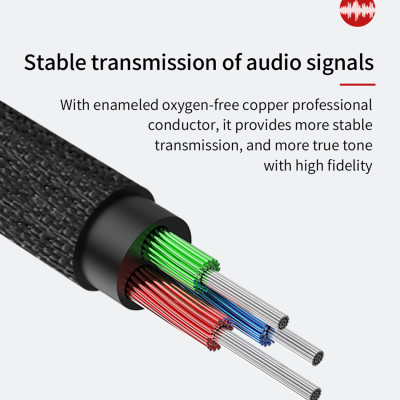 Dây cáp âm thanh Baseus Yiven Audio Cable M30 chất lượng cao AUX Audio 3.5 - Hàng chính hãng