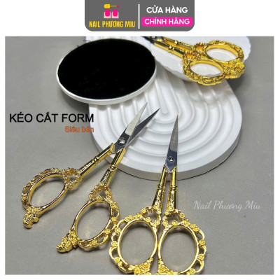 Kéo Hoàng Cung Cắt Móng Giả, Cắt Form Bằng Thép Không Gỉ, Sang Trọng, Lưỡi Cắt Sắc Làm Nail, Dễ Sử Dụng Nail Phương Miu Nữ Women