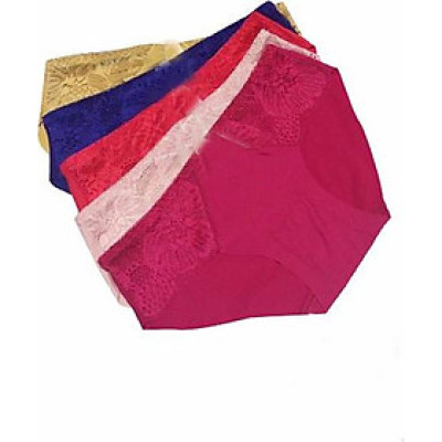 COMBO 05 QUẦN LÓT NỮ SU PHỐI REN TRƯỚC SIÊU ĐẸP QL1205 (Màu ngẫu nhiên)