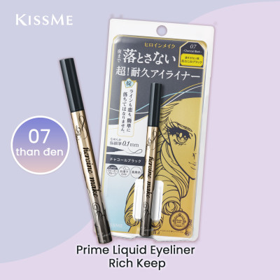 Bút Kẻ Mắt Nước Kẻ Nét Sắc Mãnh Màu Đen Than Kissme Heroine Make