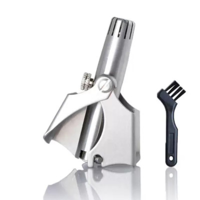 ( Hàng Cao Cấp ) Máy Cắt Tỉa Lông Mũi Thép Không Rỉ , Nhỏ Gọn Tiện Dụng , Dễ Dàng Vệ Sinh ( tặng bộ chổi vệ sinh nội địa nhật mini )