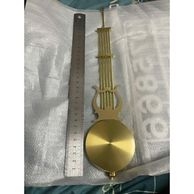 Phụ kiện lắc đồng hồ treo tường cao cấp – Cây lắc hợp kim mạ vàng bóng, dùng cho đồng hồ gỗ lũa, đồng hồ cổ