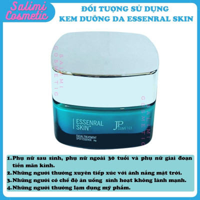 Kem Dưỡng Trắng Da ESSENRAL SKIN 50 Gram, Mờ Thâm Nám, Tàn Nhang, Ngăn Ngừa Lão Hoá Da, Tặng Serum