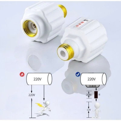 Bộ 2 Van Chống Giật Bình Nóng Lạnh – Ren Đồng Chịu Nhiệt, Chống Rò Điện Hiệu Quả, Loại Tốt