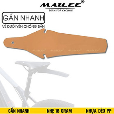Tấm Chắn Bùn Xe Đạp Sau Gắn Nhanh AS-01 dài 33cm, chống bắn bẩn gắn dưới yên xe đạp - Mai Lee