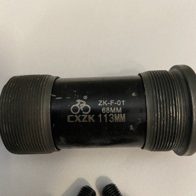 Trục giữa xe đạp Vòng Bi Bạc Đạn Cao Cấp kích cỡ 113mm 118mm 120mm 126mm 127mm