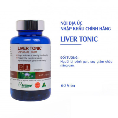 Viên Uống Bổ Gan Careline Liver Tonic Hỗ Trợ Tăng Cường Chức Năng Gan 60 Viên / 200 Viên
