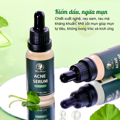 Bộ làm sạch da và tạm biệt mụn Wonmom ( 1 Sữa rửa mặt + 1 Serum mụn )