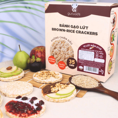 Combo 3 Gói Bánh Gạo Lứt Vị Lứt Mầm ST25 (Mỗi Gói 170g) - Thực Phẩm Bổ Sung Dinh Dưỡng Cho Người Tiểu Đường, Người Ăn Chay, Ăn Kiêng, Giảm Cân, Tập Gym, Eat Clean, Hàm Lượng Chất Xơ Cao