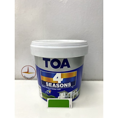 Sơn phào chỉ trong và ngoài nhà Toa 4 Seasons Tropic Shield màu xanh lá D- 7653_1L