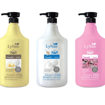 Sữa tắm sữa dê LyNan bổ sung AHA - Nhập khẩu chính hãng