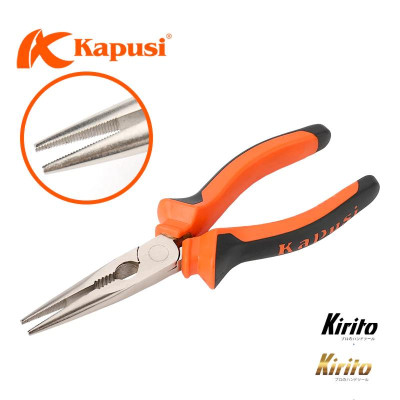 Kìm nhọn Kirito Japan cỡ 6 inch chính hãng chất liệu thép CRV không gỉ siêu cứng siêu bền