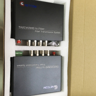 Bộ chuyển đổi Video sang quang 8 kênh GNETCOM HL-8V1D-20T/R-1080P (2 thiết bị,2 adapter,Cổng điều khiển) - Hàng Chính Hãng