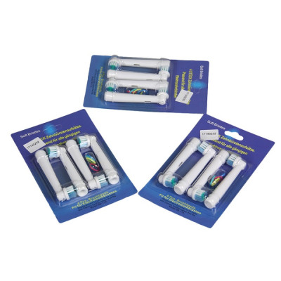 Cho máy Braun Oral-B, Bộ 4 đầu bàn chải đánh răng điện - Đánh tan mảng bám- SB-17A