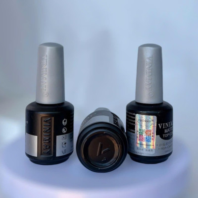 Sơn Gel Top Lỳ Vinimay Cao Cấp Chai 15ml Làm Nail, Tạo Hiệu Ứng Matte Top Lì Sang Trọng, Bền Màu Chuyên Dụng Cho Làm Móng