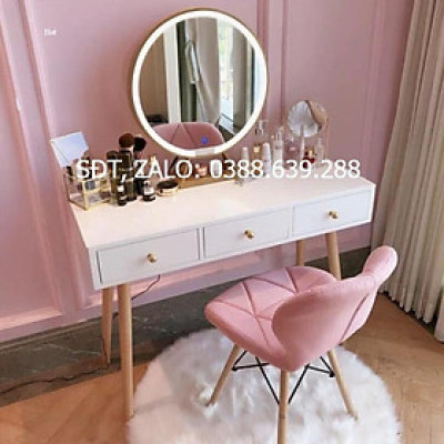 Hàng HOT GIÁ SỈ bàn trang điểm 3 ngăn kéo , 2 ngăn kéo ( có sẵn) led decor