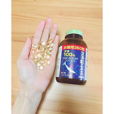 Thực phẩm chức năng Dầu gan Cá Mập Squalene Orihiro Fish Oil Nhật Bản, 360 viên