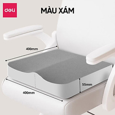 Đệm ngồi Deli nệm lót ghế cao su non siêu đàn hồi chống trĩ chống đau ê mông êm ái giúp ngồi thoải mái cả ngày tiện dụng