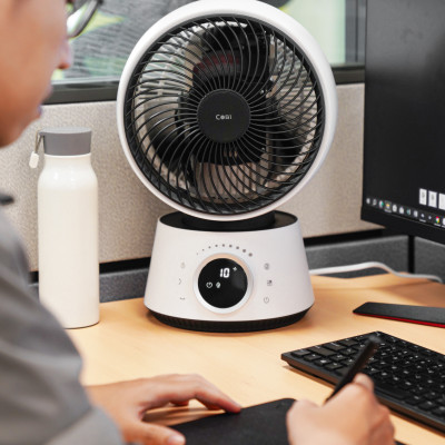 Quạt tuần hoàn không khí để bàn 8" COBI - Điều khiển từ xa, Hẹn giờ, Xoay tự động 3D 360° - Hàng nhập khẩu chính hãng