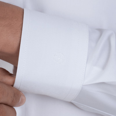 Áo sơ mi nam dài tay màu trắng không túi GENTITI by Thái Tuấn -  1C803HAKT101