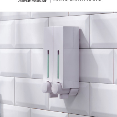 Hộp Đựng Xà Phòng Treo Tường ATMOR DH-725-1W (Màu Trắng) (HÀNG CHÍNH HÃNG)