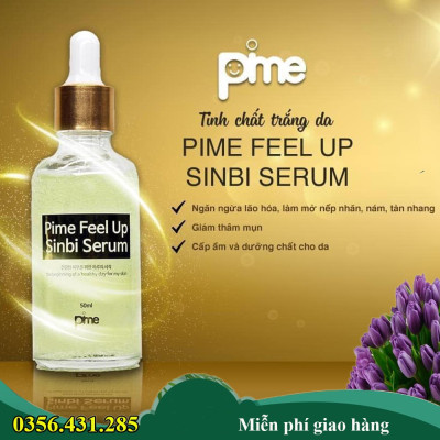 TINH CHẤT DƯỠNG TRẮNG VÀ MỜ VẾT NÁM DA PIME FEEL UP SINBI SERUM 50ml