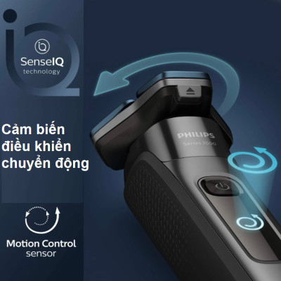 Máy cạo râu khô và ướt cao cấp thương hiệu Philips SkinIQ Series 5000 S5831/01 và S5832/01 - HÀNG NHẬP KHẨU