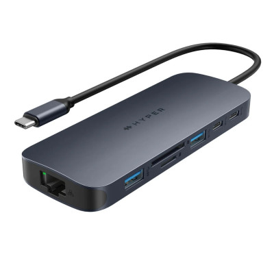 HUB chuyển đổi HyperDrive Next 11 in 1 Port Dual 4K60Hz HDMI USB-C Hub - Truyền tải dữ liệu nhanh - HD4006GL - Hàng Chính Hãng 