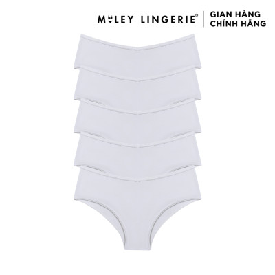 Combo 5 Quần Lót Nữ Cotton Thiên Nhiên Being Me Miley Lingerie- Màu Trắng