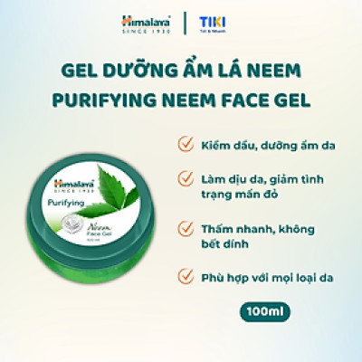 Gel Dưỡng Ẩm Làm Dịu Da Himalaya Purifying Neem Face Gel 100ml