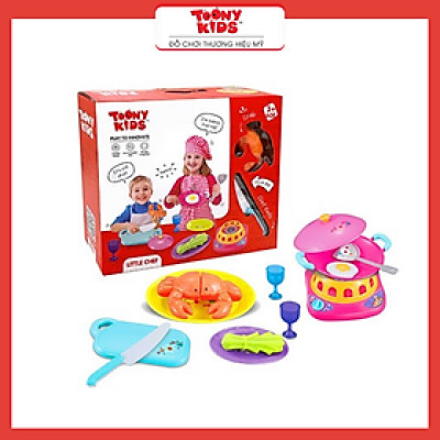 Đồ Chơi Bộ Nấu Ăn 29 TOONYKIDS - Đồ Chơi Nhà Bếp Cho Bé - Little Chef TN131 [Tặng Kèm Sticker]