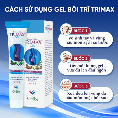 Liệu Trình Hỗ Trợ Điều Trị Trĩ TRIMAX, Giúp Co Búi Trĩ, Giảm Đau Rát Chảy Máu (Combo 3 Hộp Viên Uống Trimax + 1 Kem Thoa Trimax)