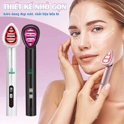 Máy massage mắt môi Nikio NK-125D - Thiết bị làm đẹp đa năng, công nghệ EMS, IPL, rung và nhiệt nóng 