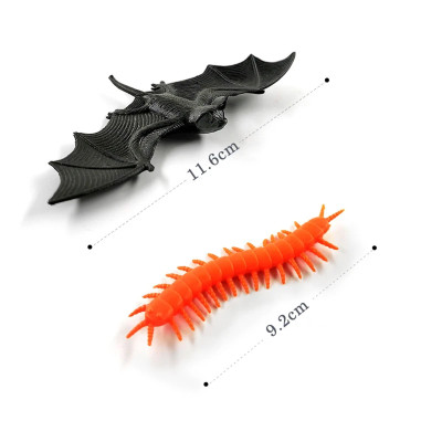 Bộ 12 con côn trùng giả New4all làm đồ chơi giáo dục cho trẻ Ong Ruồi Nhện Dơi Rết Cuốn Chiếu