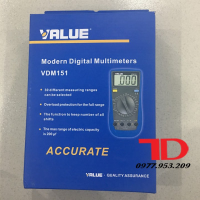 Đồng hồ vạn năng VALUE VDM151 hàng chính hãng