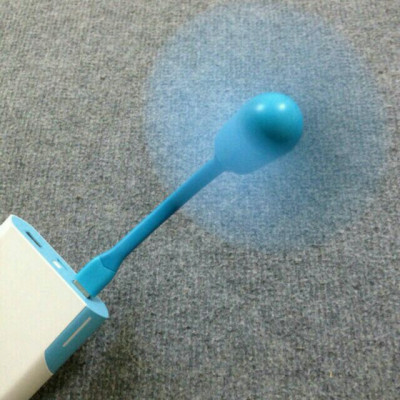 Quạt mini cổng usb thân uốn dẻo 2 cánh tháo rời linh hoạt làm mát cho laptop, máy tính, power bank, pc hàng nhập khẩu