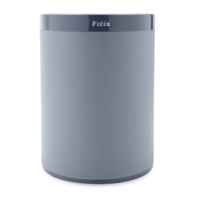 Thùng rác nhựa văn phòng, kiểu Âu - Fitis 2 lớp (xám) - ROM3-909