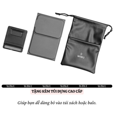 Bàn phím gấp gọn di động không dây bluetooth V5.2 tích hợp trackpad & phím số WIWU FMK-05 - Nhỏ gọn, mỏng nhẹ, phím tắt thông minh, hỗ trợ Androids & iOS, gõ thoải mái cho iPad cho iPhone, máy tính bảng, cho macbook, laptop - hàng nhập khẩu