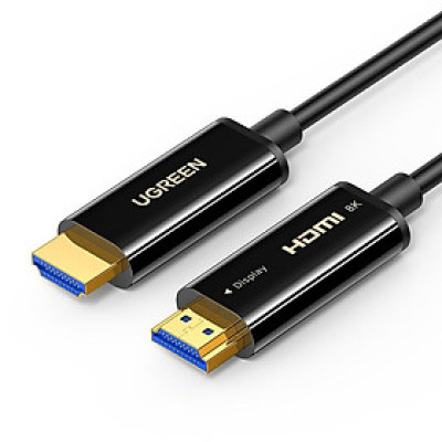 CÁp hdmi Quang 15M 2.1 Hỗ Trợ 8K@60Hz HDR EARC Cao Cấp HD141 Ugreen 80407 Hàng chính hãng