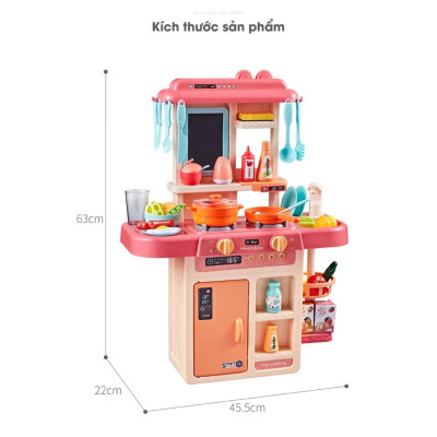 Bộ đồ chơi nhà bếp Toys House nấu nướng, có vòi nước và bảng vẽ, hướng nghiệp cho bé từ 3 tới 8 tuổi