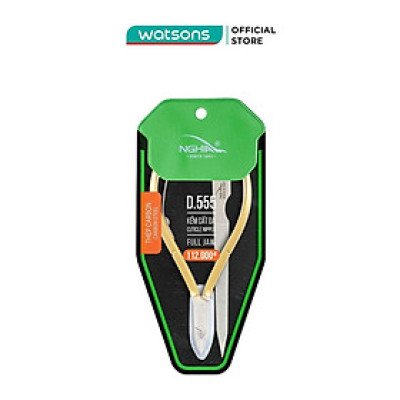 Combo Kềm Nghĩa (Kềm Cắt Da Thép Chuyên Dụng Mạ Vàng D.555 + Lấy Khóe Đầu Nhọn)