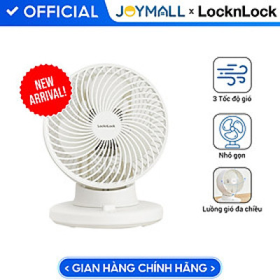 Quạt tuần hoàn không khí LocknLock Bianco ENF156IVY, Hàng chính hãng, mini để bàn, luồng gió đa chiều - JoyMall