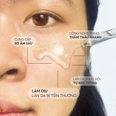 Serum dưỡng ẩm Nano Kim Ngân Hoa Lalamos giúp phục hồi và tái tạo da 50ml
