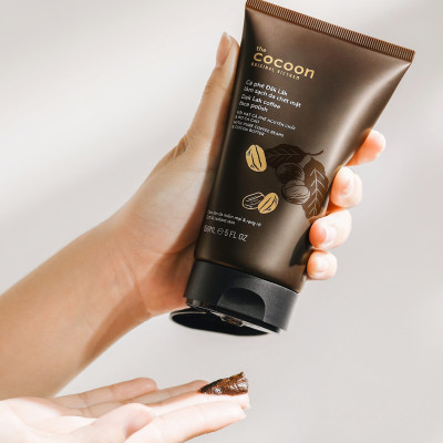 Combo Cà phê tẩy da chết da mặt Cocoon 150ml + Son tẩy da chết môi Cocoon 5g